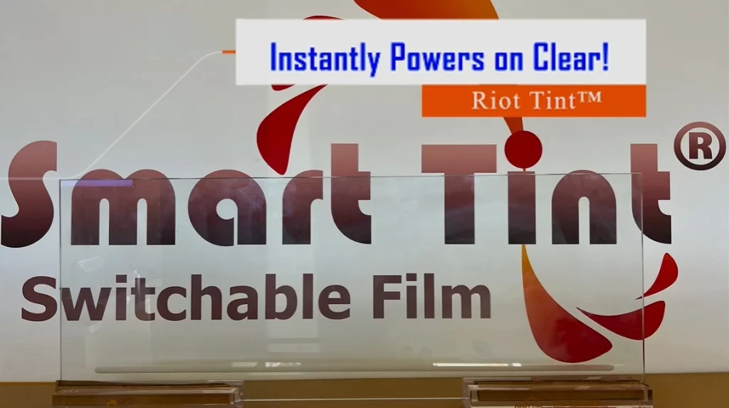 Smart Security Film Riot Tint Powered On Clear