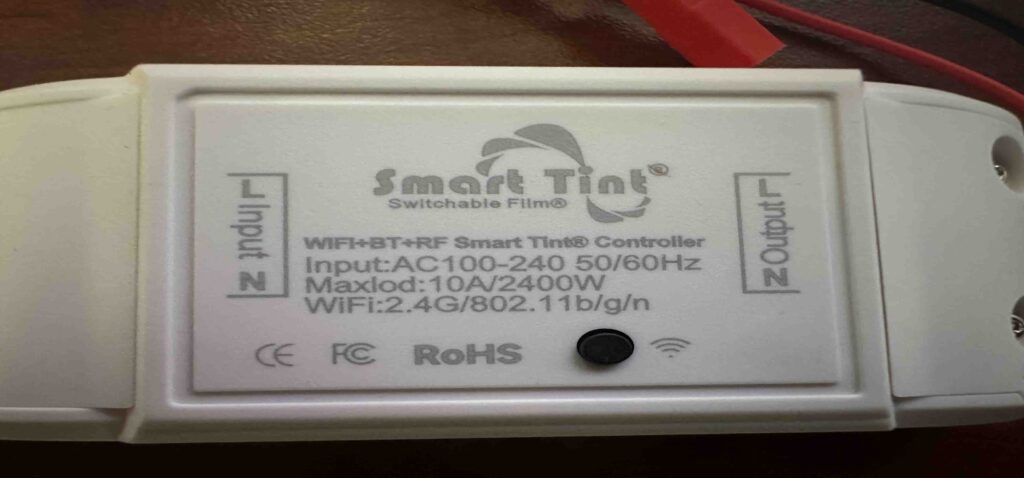 Smart Tint Smart App Controller Top View